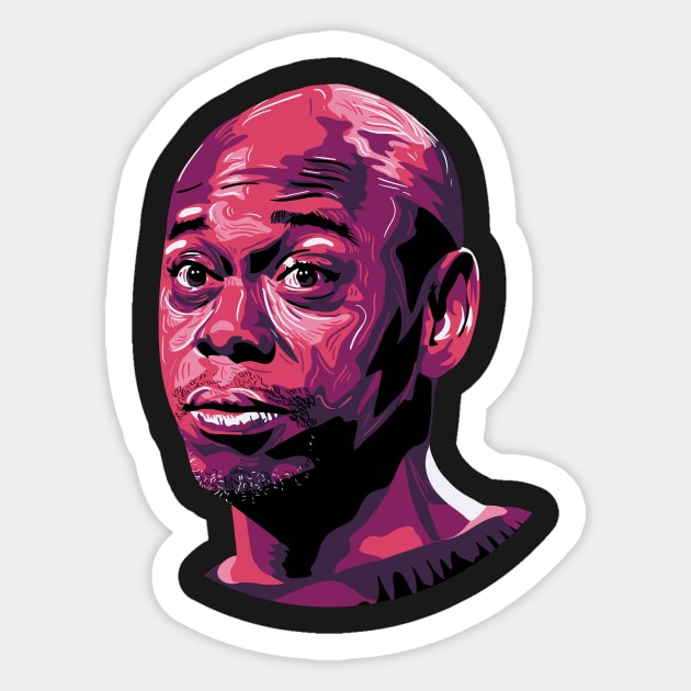 Dave Chappelle Sticker by nicholashugginsdesign